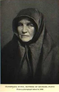 Олимпијада Пупин, мајка Михајла Пупина, историјска фотографија