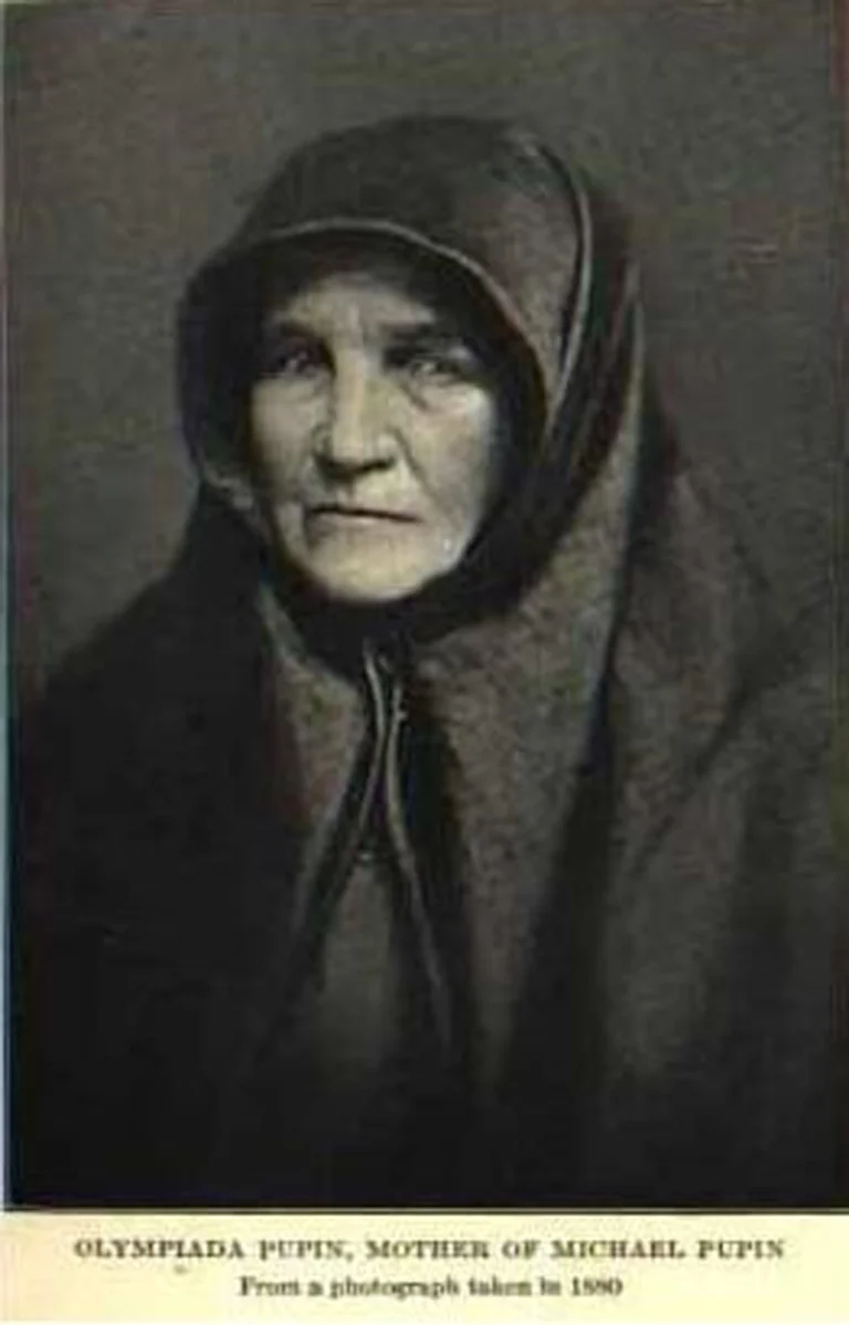 Олимпијада Пупин, мајка Михајла Пупина, историјска фотографија
